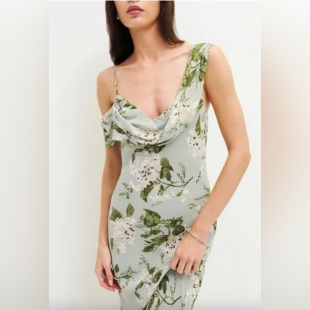Reformation Reynolds Dress in Tea Garden size 4